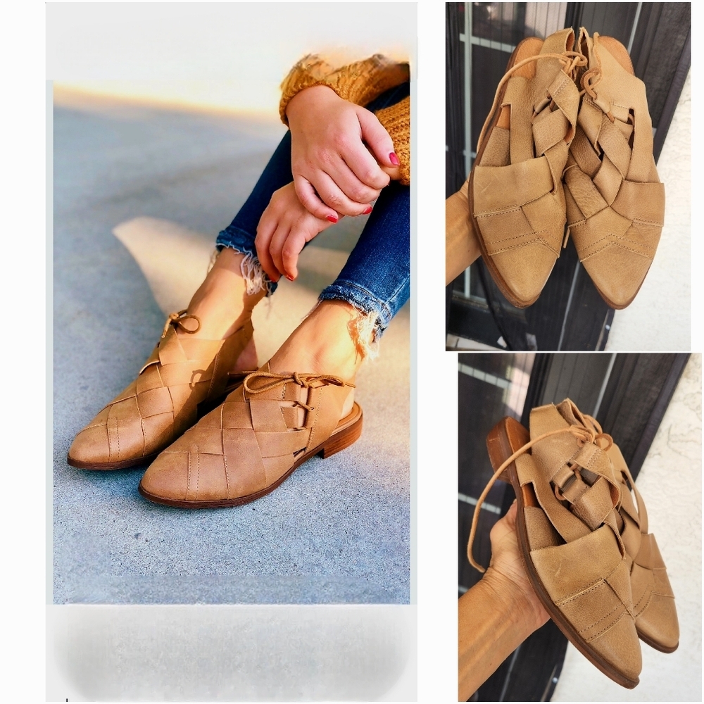 Women's Tan Leather Loafers